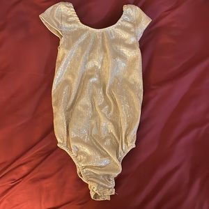 Baileys Blossoms Shiny Gold Leotard